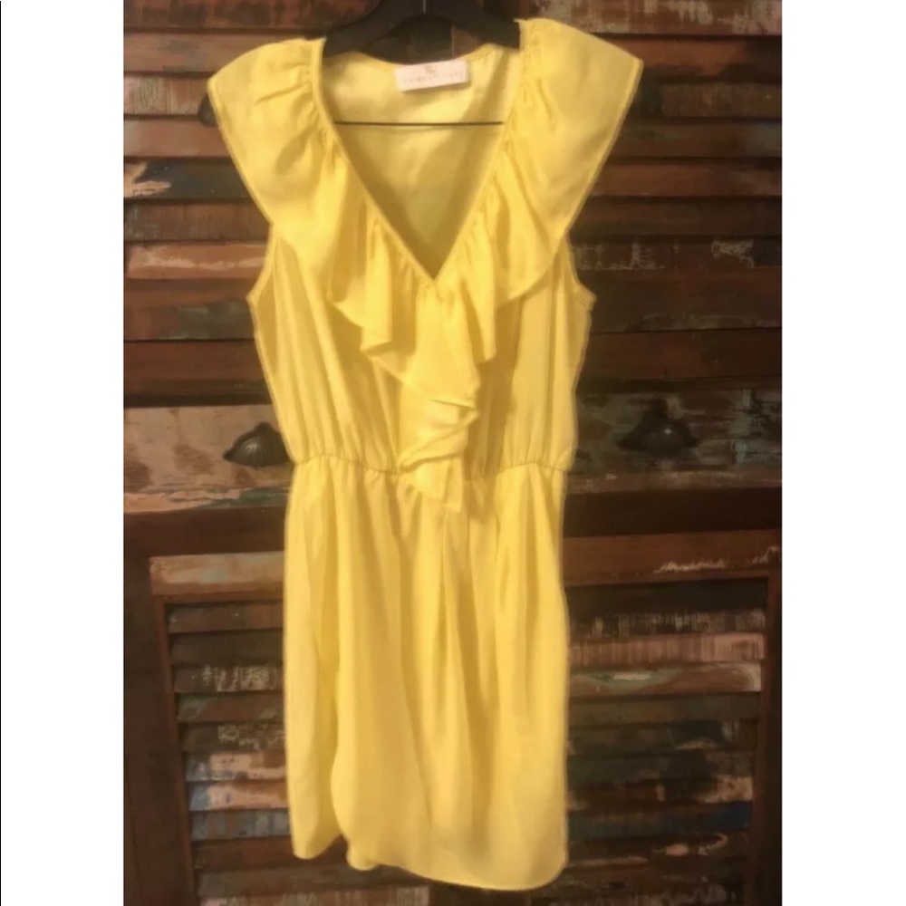 Amanda Uprichard Silk Yellow Dress